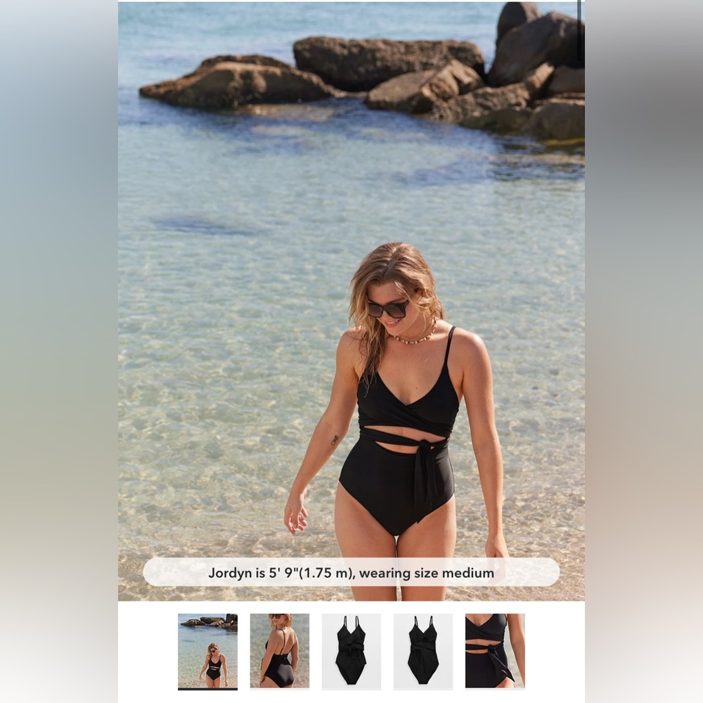 Aerie Wrap Full Coverage One Piece Swimsuit